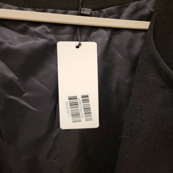 Allegra K Womens Cape Coat Black‎ Size L Ladies Outerwear Fashion Apparel - Picture 9 of 13